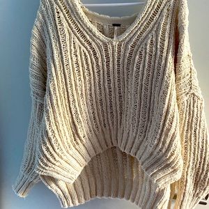 Free People sweater, cream, used